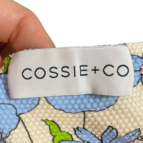 Cossie & Co Pastel Poppy Floral Print One Piece Scoop Neck Swimsuit Sz 4 (US 10) - Picture 5 of 8